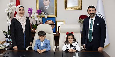Akdeniz'de başkanlık koltuğuna çocuklar oturdu