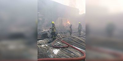 Mersin’de geri dönüşüm tesisinde yangın